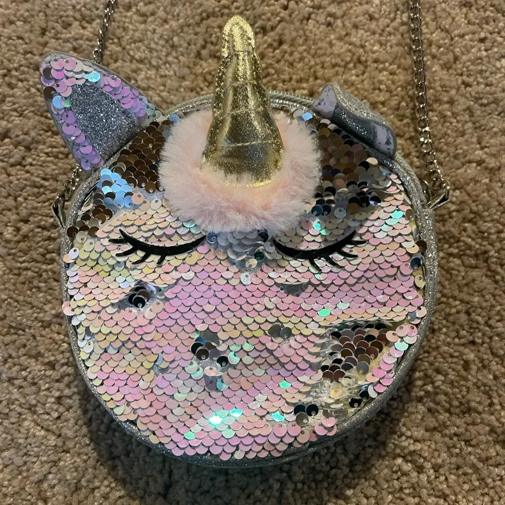 Capelli Flip Sequin Unicorn Girls Purse
